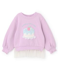 Pupil House / ピューピルハウス スウェット | ケーキモチーフ裾チュールトレーナー