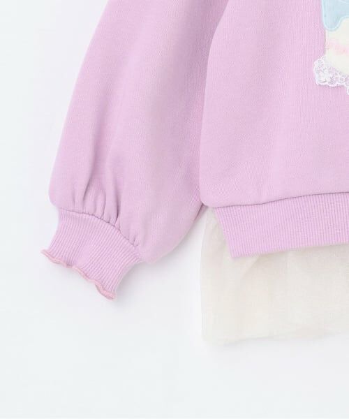 Pupil House / ピューピルハウス スウェット | ケーキモチーフ裾チュールトレーナー | 詳細3