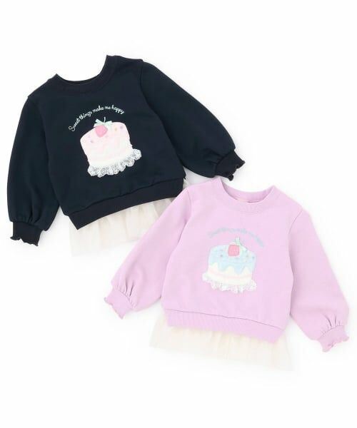 Pupil House / ピューピルハウス スウェット | ケーキモチーフ裾チュールトレーナー | 詳細6