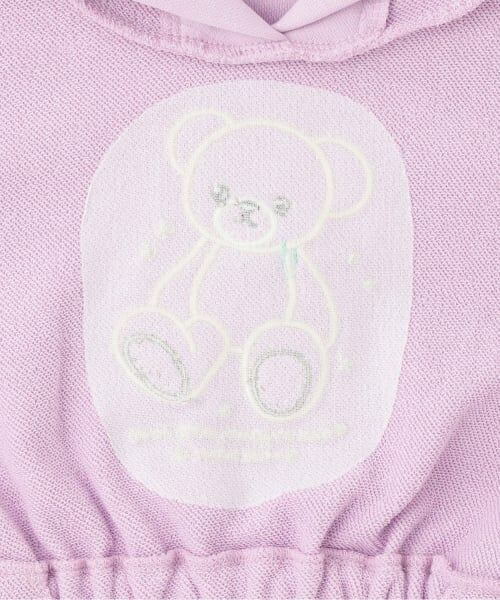 Pupil House / ピューピルハウス ミニ丈・ひざ丈ワンピース | クマアップリケワンピース | 詳細3