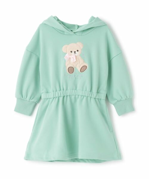 Pupil House / ピューピルハウス ミニ丈・ひざ丈ワンピース | クマアップリケワンピース | 詳細9