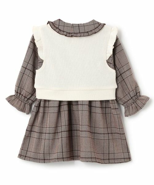 Pupil House / ピューピルハウス ミニ丈・ひざ丈ワンピース | ベストワンピース | 詳細1