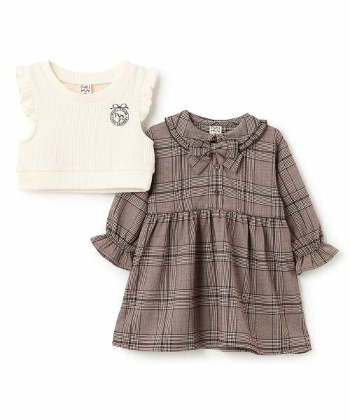 Pupil House / ピューピルハウス ミニ丈・ひざ丈ワンピース | ベストワンピース | 詳細2