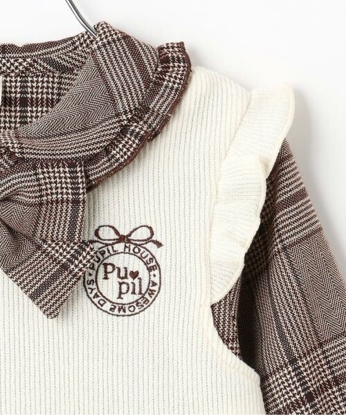 Pupil House / ピューピルハウス ミニ丈・ひざ丈ワンピース | ベストワンピース | 詳細5