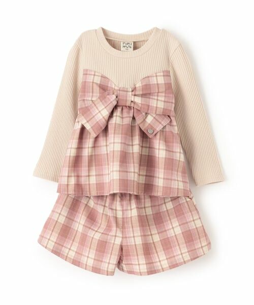 Pupil House / ピューピルハウス Tシャツ | リボン＆チェックセットアップ | 詳細11