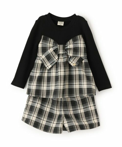 Pupil House / ピューピルハウス Tシャツ | リボン＆チェックセットアップ | 詳細12