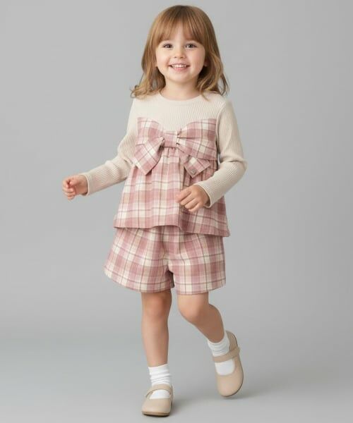 Pupil House / ピューピルハウス Tシャツ | リボン＆チェックセットアップ | 詳細13