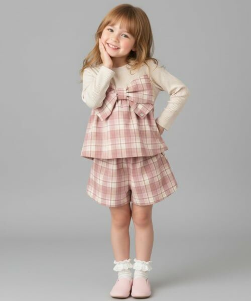 Pupil House / ピューピルハウス Tシャツ | リボン＆チェックセットアップ | 詳細14