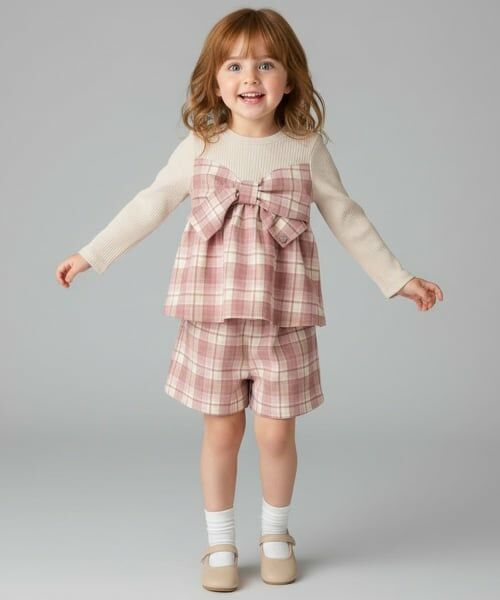 Pupil House / ピューピルハウス Tシャツ | リボン＆チェックセットアップ | 詳細15