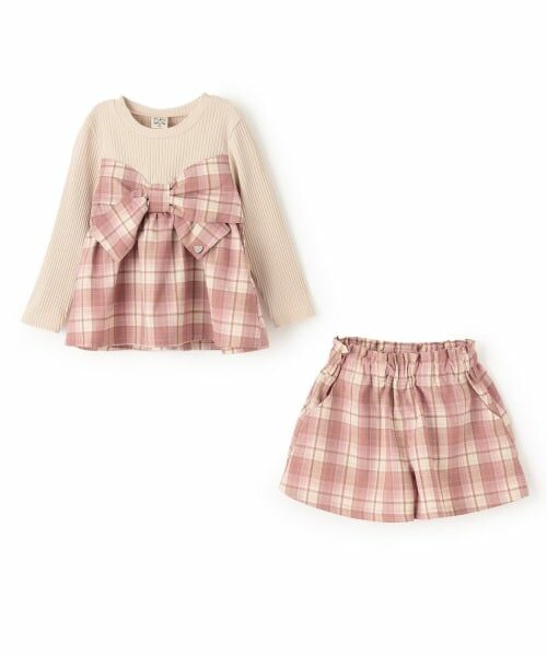 Pupil House / ピューピルハウス Tシャツ | リボン＆チェックセットアップ | 詳細2