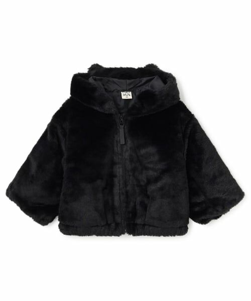 Pupil House / ピューピルハウス パーカー | ネコボアパーカートドラー（黒）