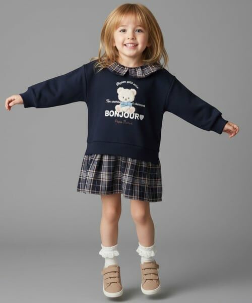 Pupil House / ピューピルハウス ミニ丈・ひざ丈ワンピース | テディベアモチーフワンピース | 詳細15