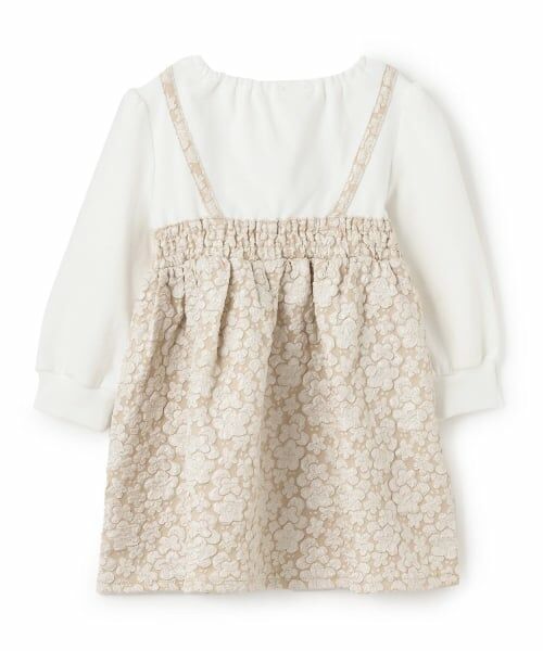 Pupil House / ピューピルハウス ミニ丈・ひざ丈ワンピース | ドッキングジャガードワンピース | 詳細1
