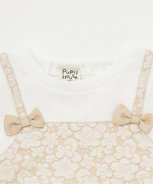 Pupil House / ピューピルハウス ミニ丈・ひざ丈ワンピース | ドッキングジャガードワンピース | 詳細2