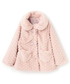 Pupil House / ピューピルハウス その他アウター | ハートモチーフフェイクファーコート