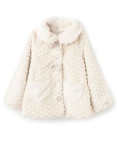 Pupil House / ピューピルハウス その他アウター | ハートモチーフフェイクファーコート