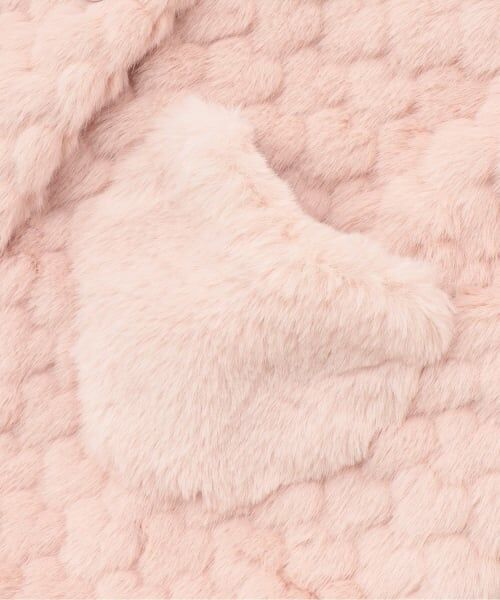 Pupil House / ピューピルハウス その他アウター | ハートモチーフフェイクファーコート | 詳細4