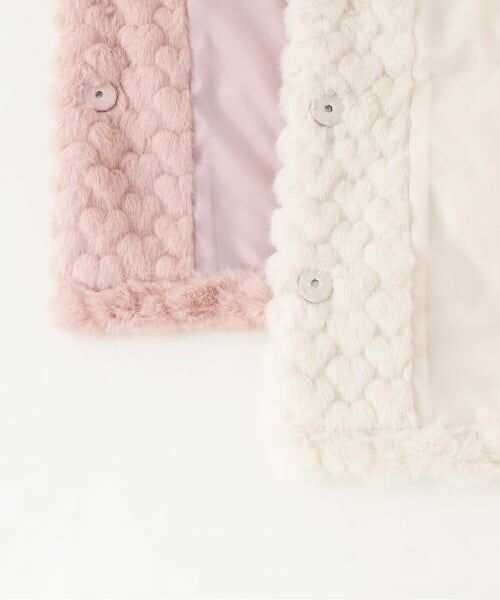 Pupil House / ピューピルハウス その他アウター | ハートモチーフフェイクファーコート | 詳細7