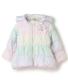 Pupil House / ピューピルハウス ブルゾン | グラデーションリボン中綿ブルゾン
