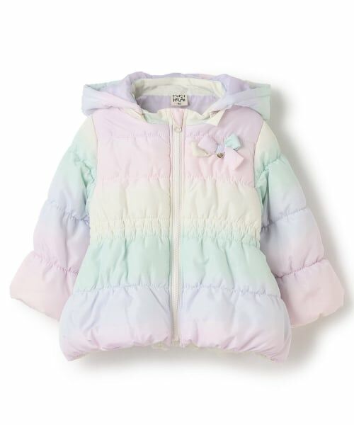 Pupil House / ピューピルハウス ブルゾン | グラデーションリボン中綿ブルゾン（レインボー）