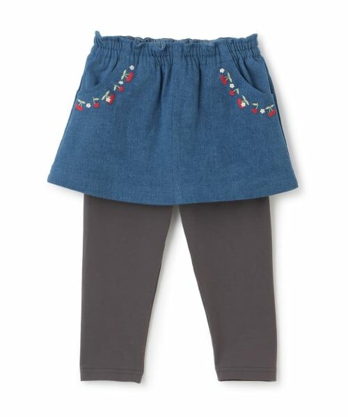 Pupil House / ピューピルハウス レギンス・スパッツ | さくらんぼ刺しゅうスカッツ | 詳細8