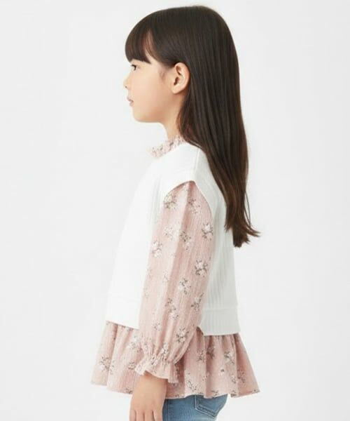 Pupil House / ピューピルハウス その他トップス | ニットベストドッキングチュニック | 詳細10