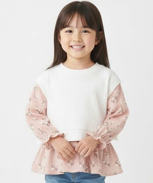 Pupil House / ピューピルハウス その他トップス | ニットベストドッキングチュニック | 詳細12