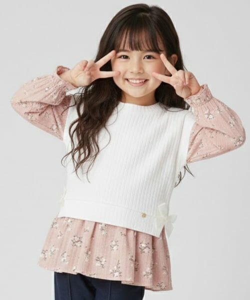 Pupil House / ピューピルハウス その他トップス | ニットベストドッキングチュニック | 詳細13