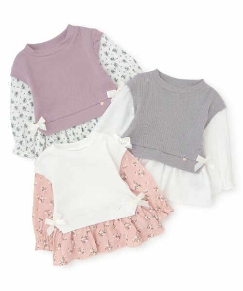 Pupil House / ピューピルハウス その他トップス | ニットベストドッキングチュニック | 詳細6