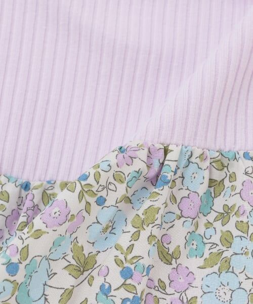 Pupil House / ピューピルハウス Tシャツ | 花柄ドッキング長袖Tシャツ | 詳細6