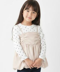 Pupil House / ピューピルハウス Tシャツ | ハートドットビスチェドッキングトップス