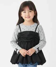 Pupil House / ピューピルハウス Tシャツ | ハートドットビスチェドッキングトップス