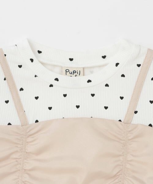 Pupil House / ピューピルハウス Tシャツ | ハートドットビスチェドッキングトップス | 詳細2