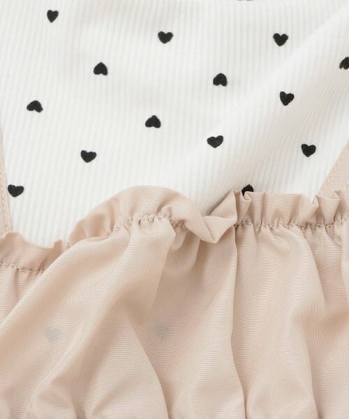 Pupil House / ピューピルハウス Tシャツ | ハートドットビスチェドッキングトップス | 詳細5