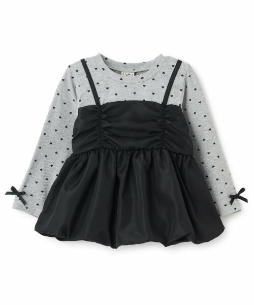 Pupil House / ピューピルハウス Tシャツ | ハートドットビスチェドッキングトップス | 詳細8