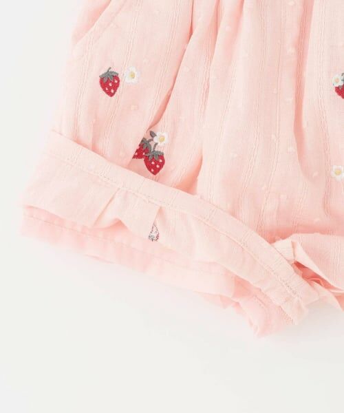 Pupil House / ピューピルハウス ショート・ハーフ・半端丈パンツ | いちご刺しゅうバルーンパンツ | 詳細5