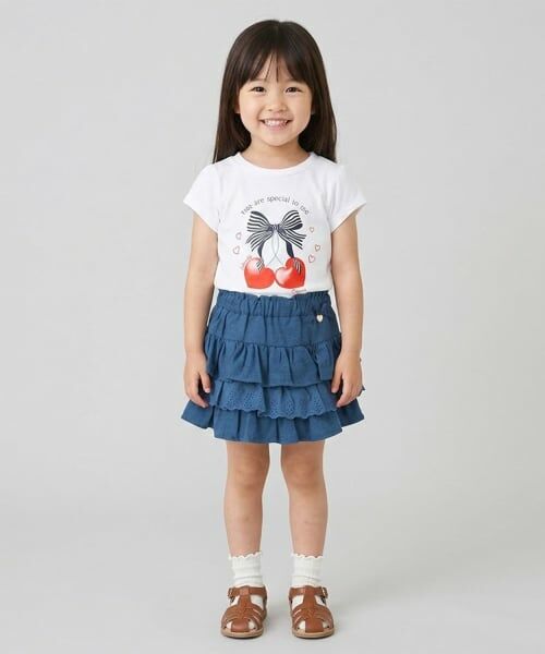 Pupil House / ピューピルハウス ショート・ハーフ・半端丈パンツ | ティアードスカート | 詳細10