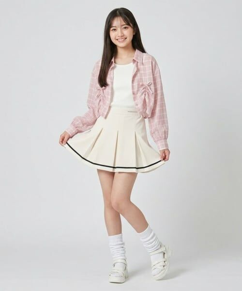 Pupil House / ピューピルハウス ショート・ハーフ・半端丈パンツ | 【milky coast】ボックスプリーツスカート | 詳細11