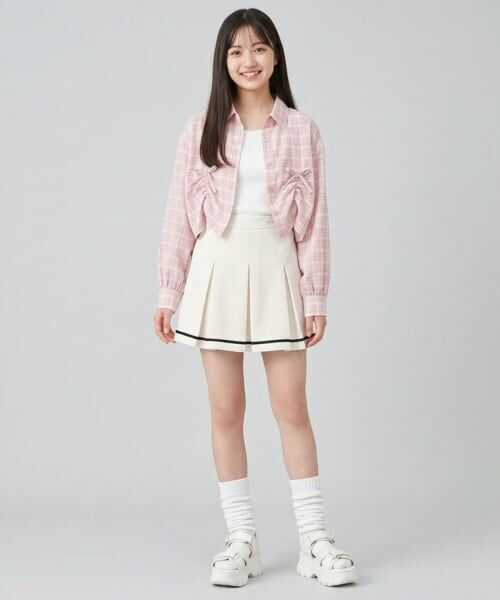 Pupil House / ピューピルハウス ショート・ハーフ・半端丈パンツ | 【milky coast】ボックスプリーツスカート | 詳細12