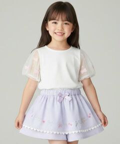 Pupil House / ピューピルハウス ショート・ハーフ・半端丈パンツ | ギンガムチェックガーリーモチーフキュロット