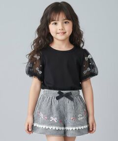 Pupil House / ピューピルハウス ショート・ハーフ・半端丈パンツ | ギンガムチェックガーリーモチーフキュロット