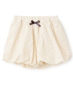 Pupil House / ピューピルハウス ショート・ハーフ・半端丈パンツ | 刺しゅうレースバルーンパンツ
