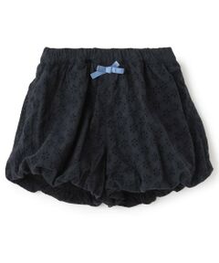 Pupil House / ピューピルハウス ショート・ハーフ・半端丈パンツ | 刺しゅうレースバルーンパンツ