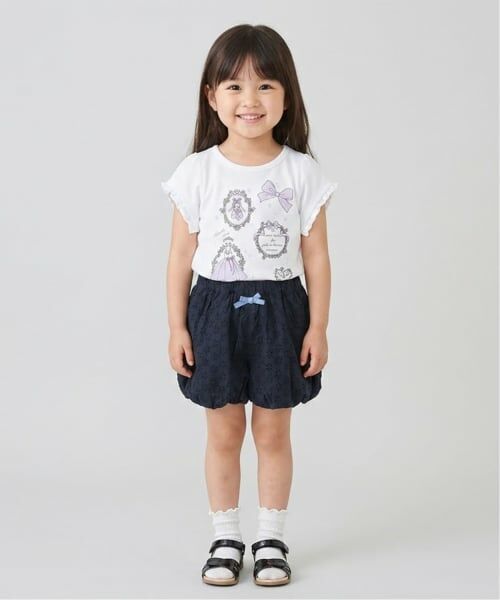 Pupil House / ピューピルハウス ショート・ハーフ・半端丈パンツ | 刺しゅうレースバルーンパンツ | 詳細11