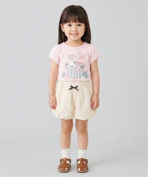 Pupil House / ピューピルハウス ショート・ハーフ・半端丈パンツ | 刺しゅうレースバルーンパンツ | 詳細8