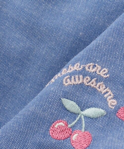 Pupil House / ピューピルハウス ショート・ハーフ・半端丈パンツ | 裾フリルさくらんぼ刺しゅうショートパンツ | 詳細6