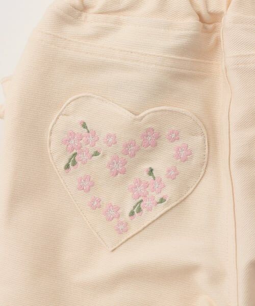 Pupil House / ピューピルハウス その他パンツ | サクラ刺しゅうデニムパンツ | 詳細5