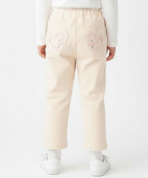Pupil House / ピューピルハウス その他パンツ | サクラ刺しゅうデニムパンツ（アイボリー）