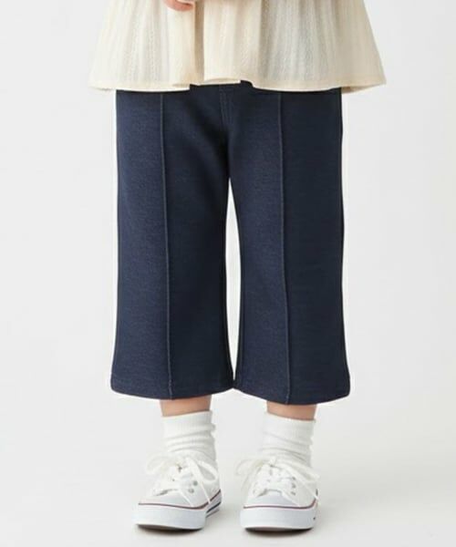 Pupil House / ピューピルハウス その他パンツ | サクラ刺しゅうデニムパンツ（ブルー）