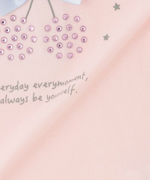 Pupil House / ピューピルハウス Tシャツ | チェリーモチーフラインストーン半袖Tシャツ | 詳細5